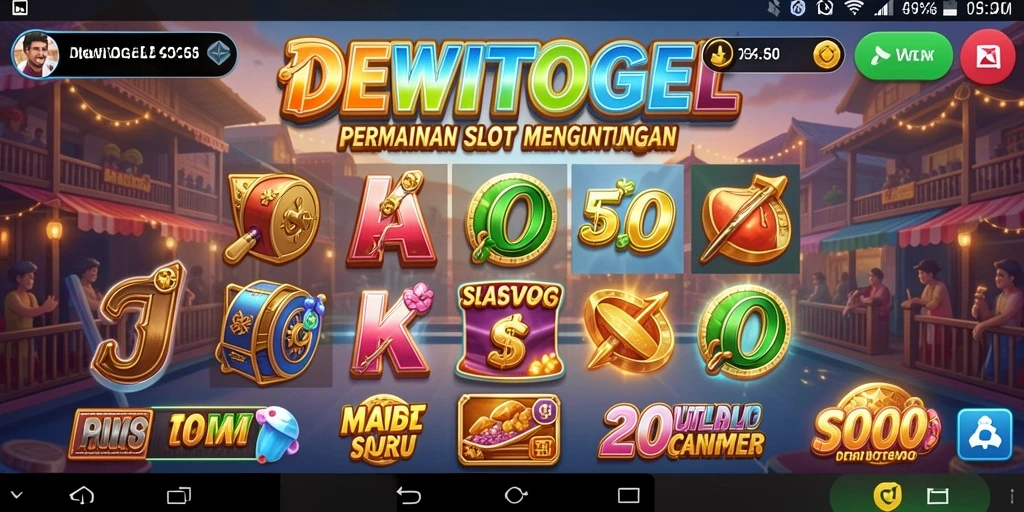 Tampilan permainan Slot DEWITOGEL dengan grafis menarik.