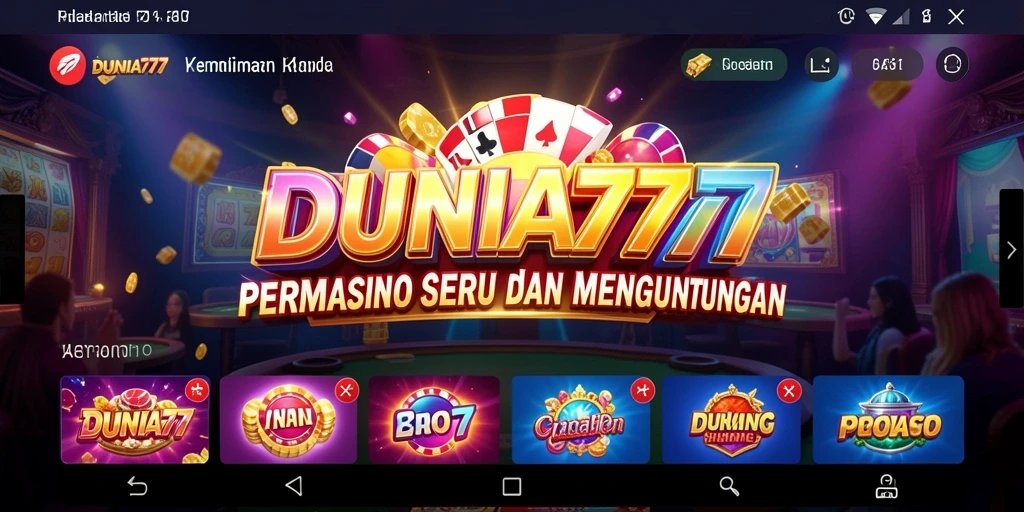 Tampilan gameplay menarik DUNIA777 dengan grafis yang memukau.