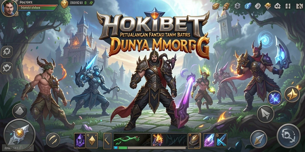 Tangkapan layar utama HOKIBET menampilkan aksi seru dalam dunia MMORPG.