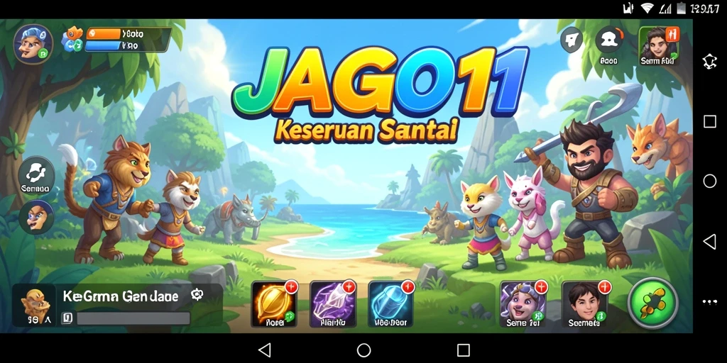Screenshot JAGO11 menampilkan pemain yang menikmati gameplay santai.
