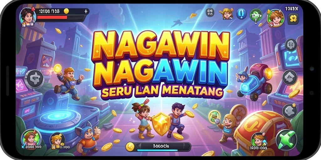 Tangkapan layar menampilkan gameplay seru dalam NAGAWIN dengan grafis menawan.