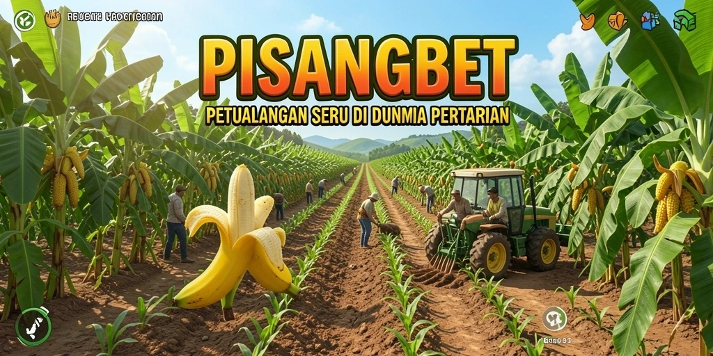 Screenshot game PISANGBET menampilkan kebun yang subur dan aktivitas bertani yang menarik.