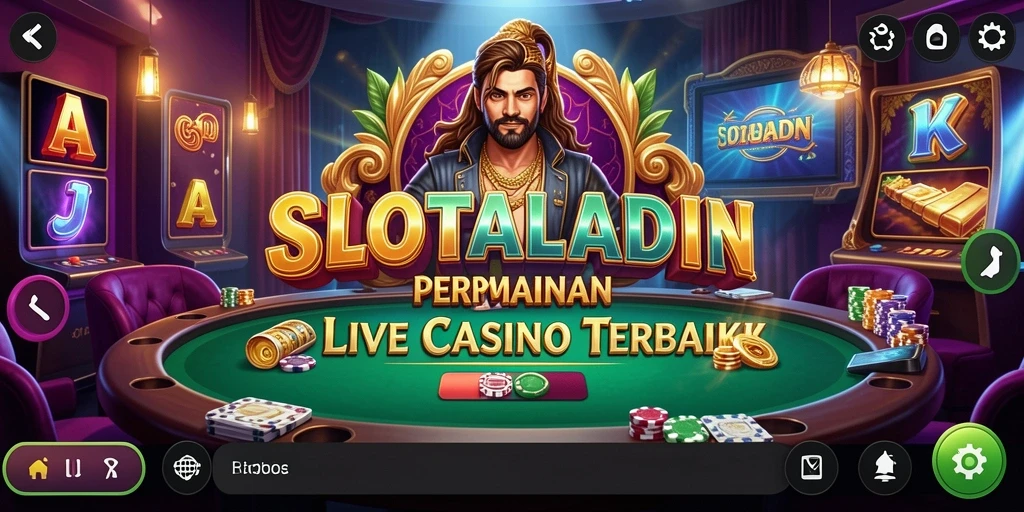 Gameplay menarik dari aplikasi Live Casino SLOTALADIN.