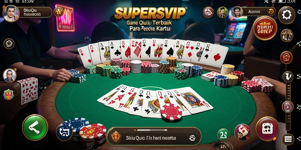 Tampilan gameplay seru dari SUPERSVIP menampilkan aksi QiuQiu.