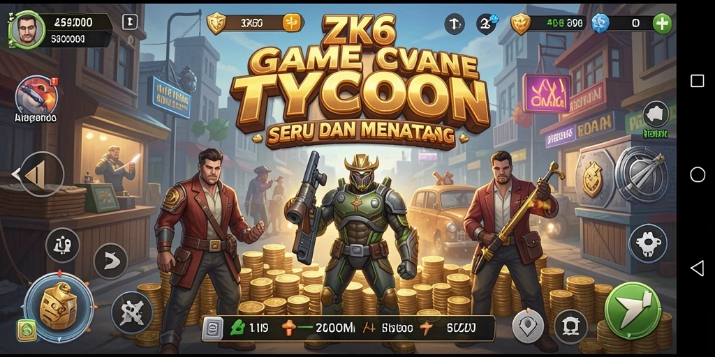 Tampilan gameplay ZK6 yang menantang dan interaktif.